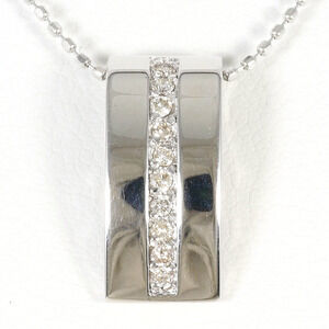 VINTAGE 18k Silver Diamond Necklace